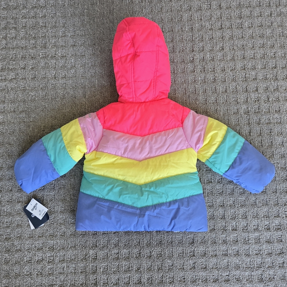 Rainbow Winter Coat - Picture 2 of 3